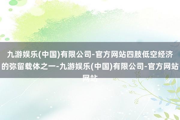 九游娱乐(中国)有限公司-官方网站四肢低空经济的弥留载体之一-九游娱乐(中国)有限公司-官方网站